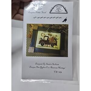 Pumpkin Pickin Truck by Homespun Elegance cross stitch pattern